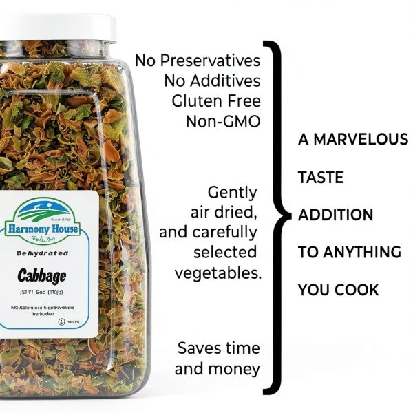 Harmony House Dried Cabbage Flakes All Natural Camping Food-2