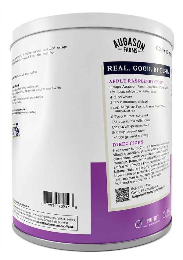 Augason Farms Dehydrated Apple Slices Gluten Free Snack-1