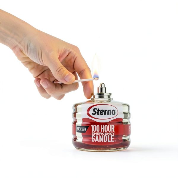 Sterno Emergency Candles 100 Hour Long Burning Odorless-2