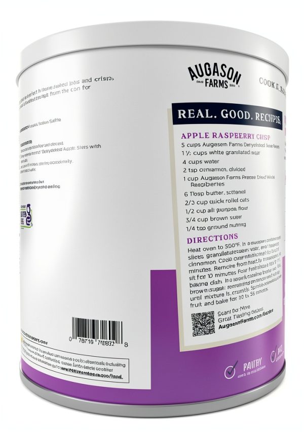 Augason Farms Dehydrated Apple Slices Gluten Free Snack-2