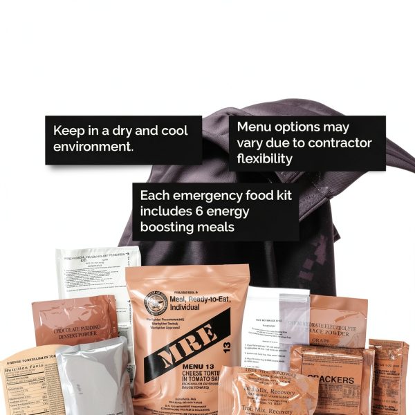 Emergency Food Kit SurvivalPro 6‑Meal MRE Pack-2