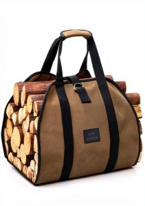 Firewood Carrier by FEED GARDEN Durable Waxed Canvas-0