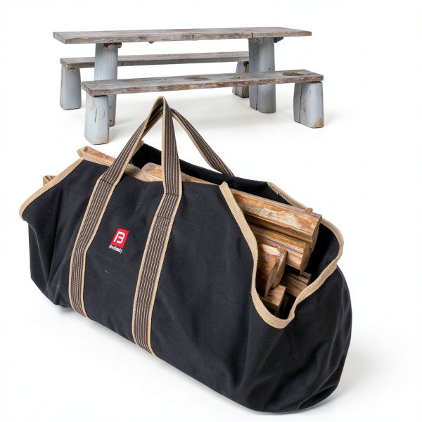 Fire Beauty Firewood Carrier Large Canvas Design-3