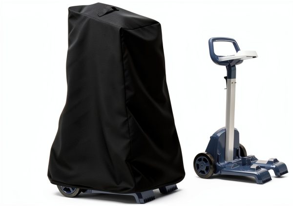 Pool Cleaner Caddy Cover,Waterproof and Dustproof Robotic Pool Cleaner Cover, Windproof Swimming Pool Cleaner Cover for Classic Caddy and Dolphin Pool Vacuum with Grab Handle-(26”L x 22”W x 42”H)-0
